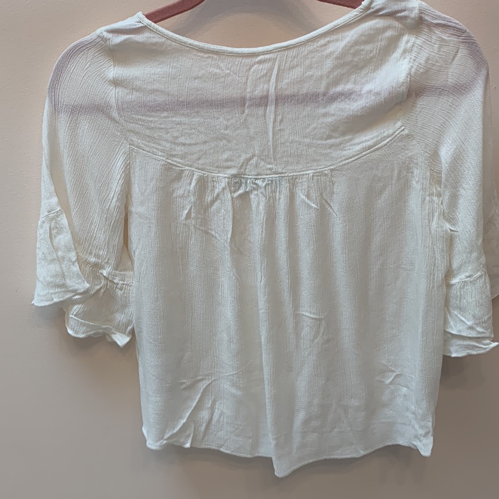 Abercrombie kids 3/4 sleeve blouse. - Picture 3 of 8